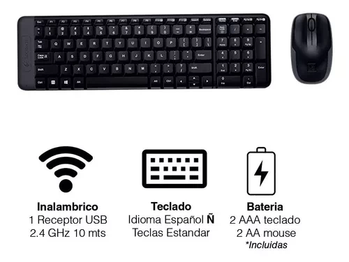 TECLADO Y  MOUSE  INALAMBRICO  LOGITECH  MK220